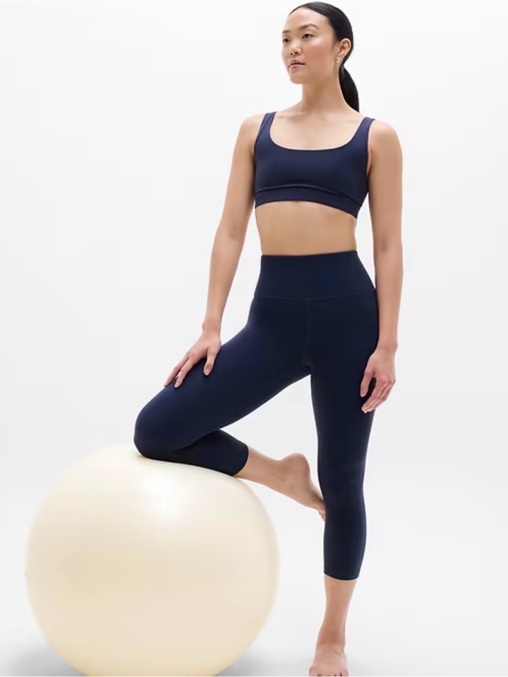 NWT Athleta Ultra High Rise Elation Navy Capri Size XS